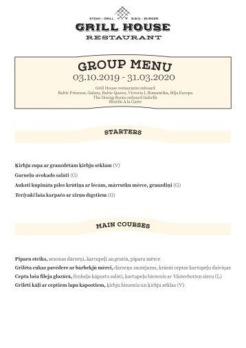 Grill House Group Menu 2019 Autumn LAT