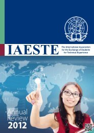 IAESTE A.s.b.l. Annual Review 2012