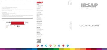 Irsap - Catálogo - 2018 - Color chart