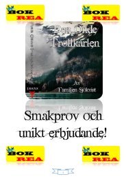 Bokrea och ett litet smakprov