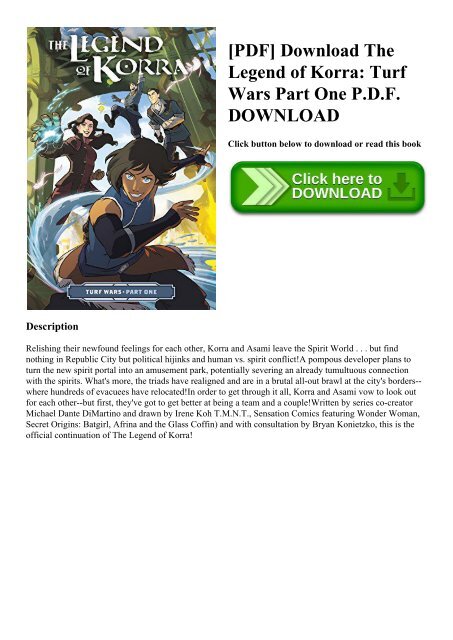 PDF] Download The Legend of Korra Turf Wars Part One P.D.F. DOWNLOAD