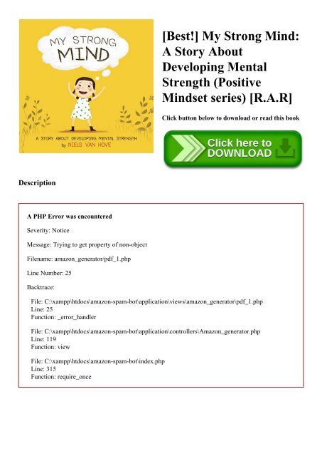 [Best!] My Strong Mind A Story About Developing Mental Strength (Positive Mindset series) [R.A.R]