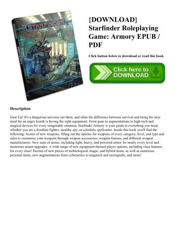 starfinder armory pdf download