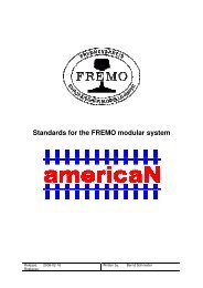 Standards for the FREMO modular system