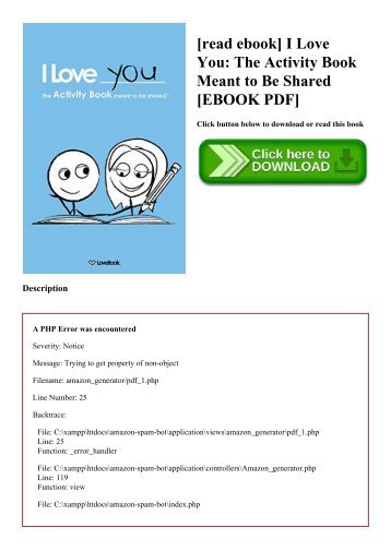 [read ebook] I Love You The Activity Book Meant to Be Shared [EBOOK PDF]