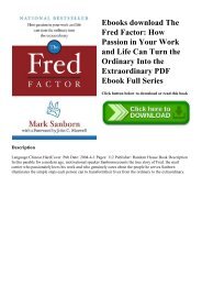 The fred factor free pdf The fred factor free pdf