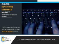 Keystroke Dynamics Market Overview with Segmentation Analysis, Full Report