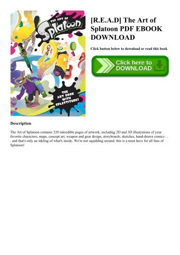 [R.E.A.D] The Art of Splatoon PDF EBOOK DOWNLOAD