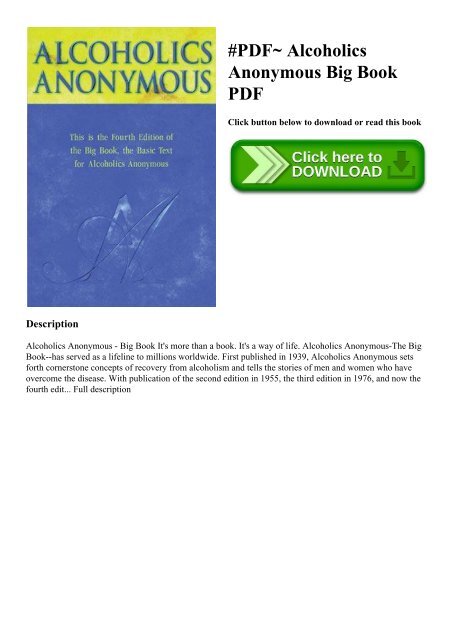 Aa Big Book Pdf Aa Big Book Pdf
