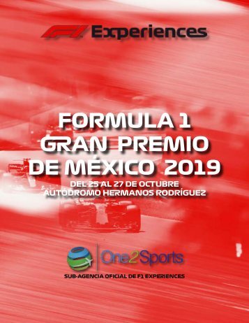 Brochure blanco Formula 1 de México