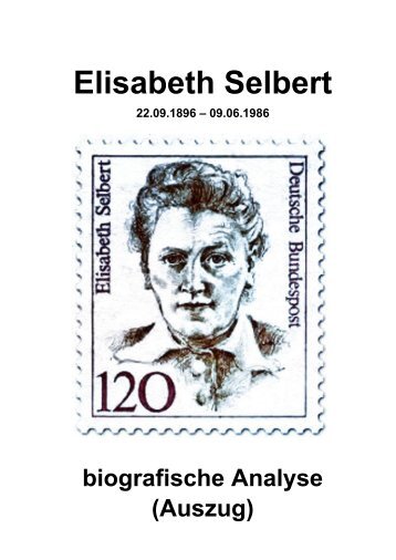Elisabeth Selbert - biografische Analyse (Auszug)