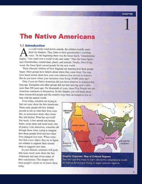 CHAPTER 1 The Native Americans