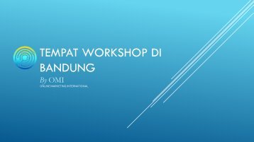 +6282216308161 | TEMPAT WORKSHOP DI BANDUNG