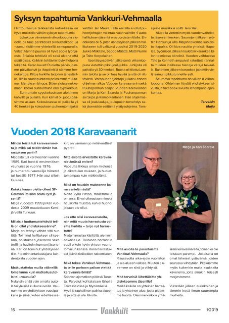 Vankkuriviesti 1/ 2019