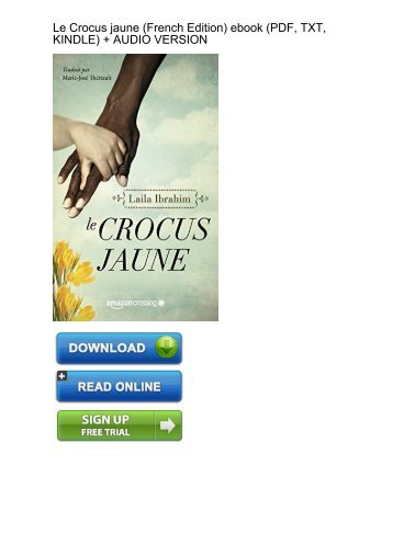 Download Crocus jaune French Laila Ibrahim ebook