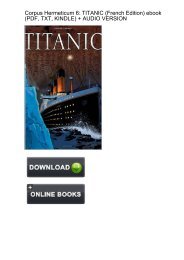 (UPLIFTED) Download Corpus Hermeticum 6 TITANIC French ebook eBook PDF