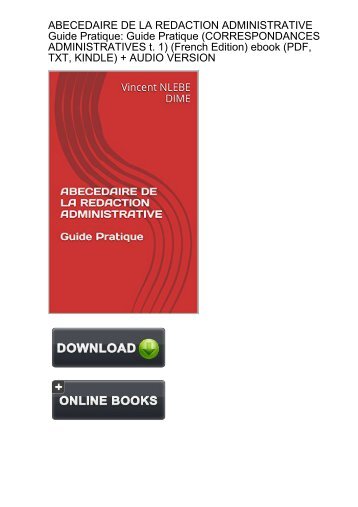 Download ABECEDAIRE REDACTION ADMINISTRATIVE Guide Pratique ebook