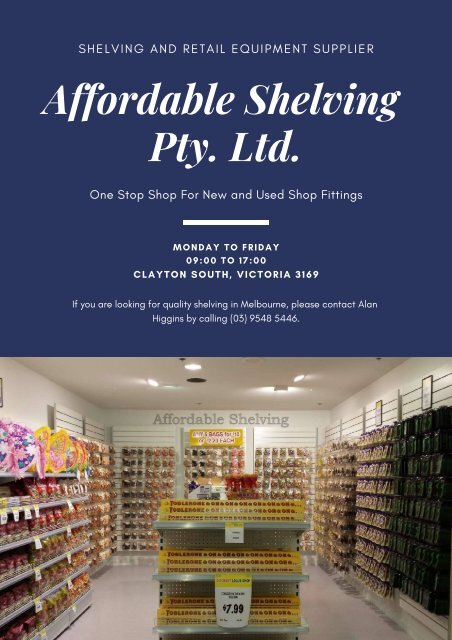 Why Retail Shelving is Important For your Business?