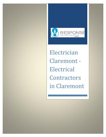 Electrician Claremont - Electrical Contractors in Claremont