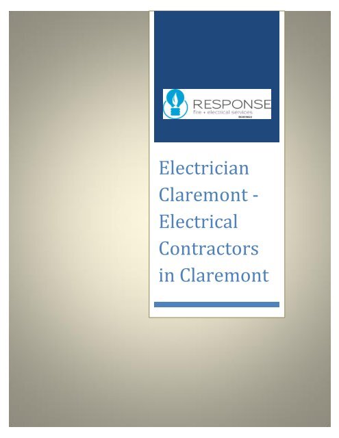 Electrician Claremont - Electrical Contractors in Claremont