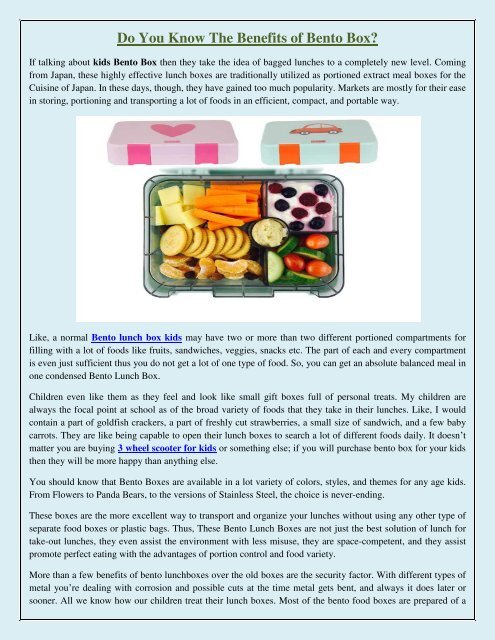 Bento Box Benefits  Discover the Advantages of Bento Lunch Box