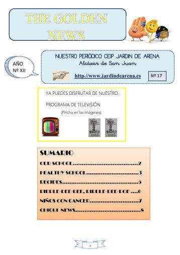 THE GOLDEN NEWS. Nº 17. 2018/2019