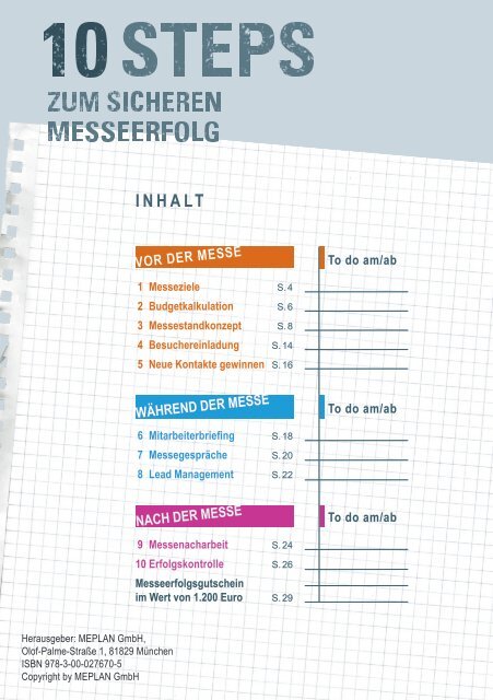 analytica 2020 // 10 Schritte zum sicheren Messeerfolg 