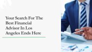Your Search For The Best Financial Advisor In