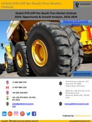 OTR tires Market Analysis by Goldstein Research-Report Sample 