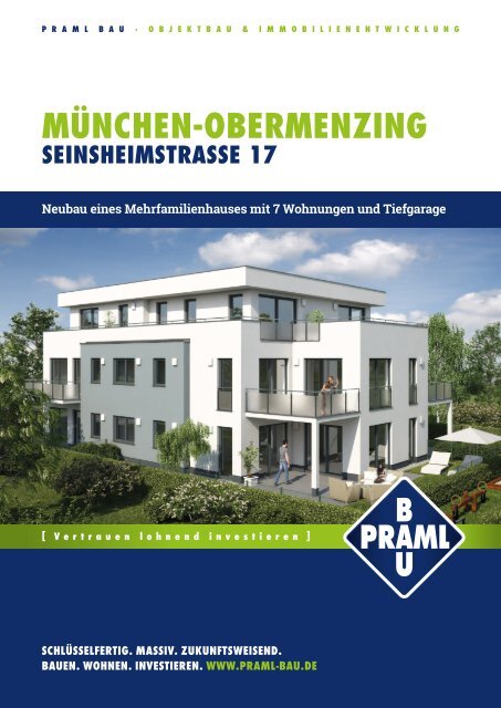 Praml Bau GmbH · Exposee MFH Seinsheimstraße 17