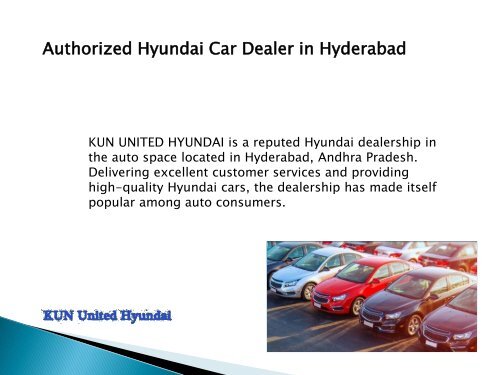 Hyundai Car Dealers in Hyderabad