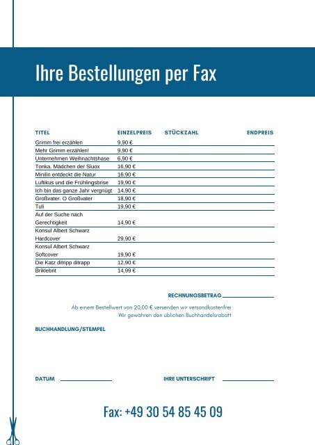 Der Erzählverlag Verlagsprogramm Frühling/Sommer 2019