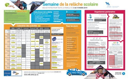 Publicité de la relâche - Journal le Lac Saint-Jean 2019-02-26