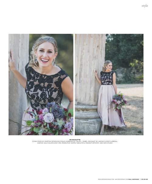 Real Weddings Magazine's “Glamour on the Ranch“ Cover Model Finalist Photo Shoot - Winter/Spring 2019 - Featuring some of the Best Wedding Vendors in Sacramento, Tahoe and throughout Northern California!