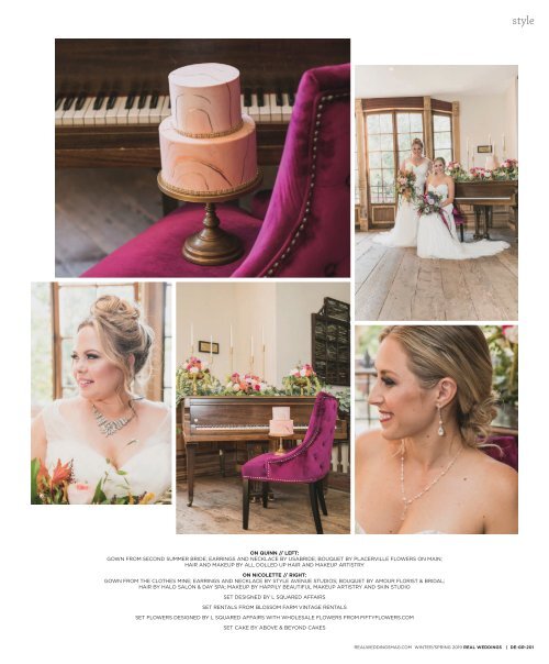 Real Weddings Magazine's “Glamour on the Ranch“ Cover Model Finalist Photo Shoot - Winter/Spring 2019 - Featuring some of the Best Wedding Vendors in Sacramento, Tahoe and throughout Northern California!