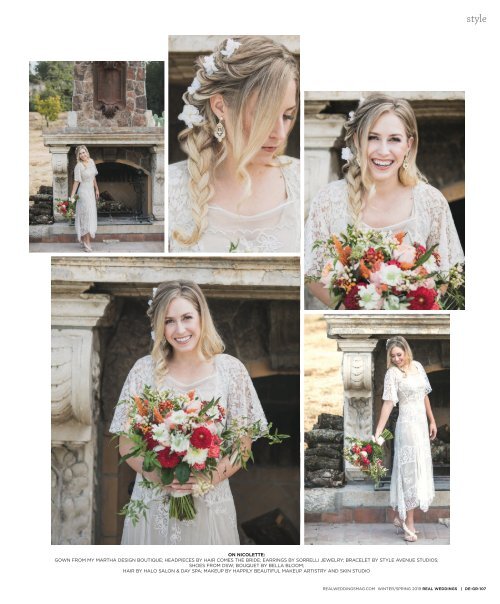 Real Weddings Magazine's “Glamour on the Ranch“ Cover Model Finalist Photo Shoot - Winter/Spring 2019 - Featuring some of the Best Wedding Vendors in Sacramento, Tahoe and throughout Northern California!