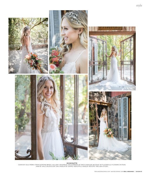 Real Weddings Magazine's “Glamour on the Ranch“ Cover Model Finalist Photo Shoot - Winter/Spring 2019 - Featuring some of the Best Wedding Vendors in Sacramento, Tahoe and throughout Northern California!