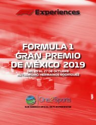 Brochure blanco Formula 1 de México