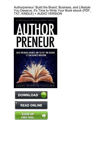 (GRATEFUL) Authorpreneur Build Business Lifestyle Deserve ebook eBook PDF Download