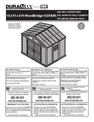 Duramax 10x8 Woodbridge Vinyl Shed Assembly Manual