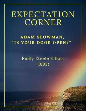 Expectation Corner  by Emily Steele Elliott