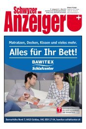 Schwyzer Anzeiger – Woche 9 – 1. März 2019