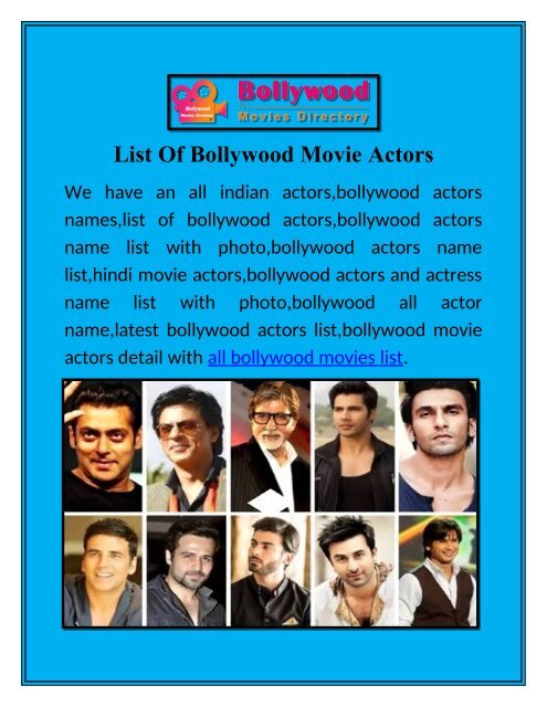 all hindi actors names photos all hindi actors names photos