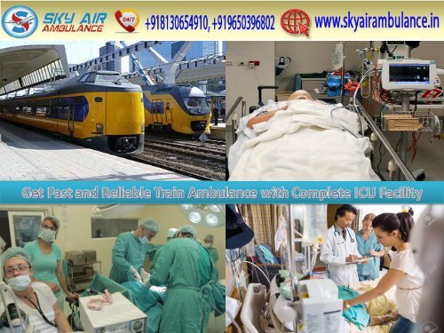 Get Fast and Reliable Train Ambulance Service in Ranchi with Complete ICU Facility