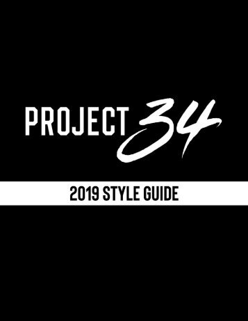 Project 34 - 2019 Style Guide