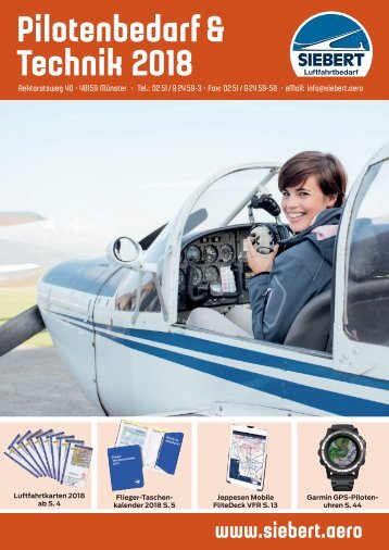 Siebert Luftfahrtbedarf Katalog Pilotenbedarf & Technik 2018