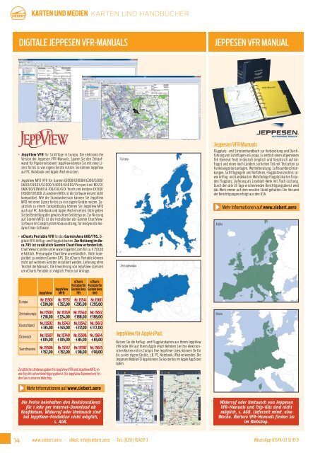 Siebert Luftfahrtbedarf Katalog Pilotenbedarf & Technik 2018