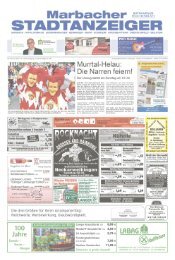 Marbacher Stadtanzeiger KW 9/2019