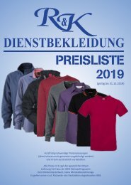 2019 Preisliste R&K-Hauptkatalog