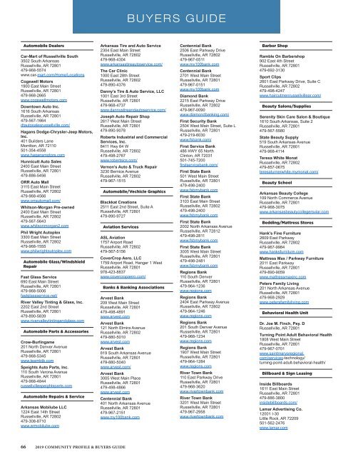 Russellville, AR 2019 Community Profile